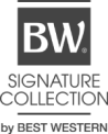 The image shows a logo with a black square containing the letters "BW" above the words "SIGNATURE COLLECTION by BEST WESTERN."